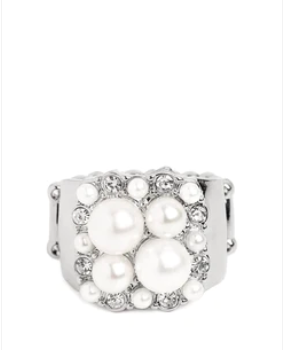 Opulent Overture White Ring